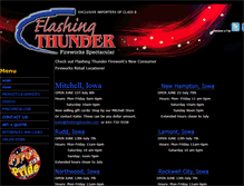 Tablet Screenshot of flashingthunder.com